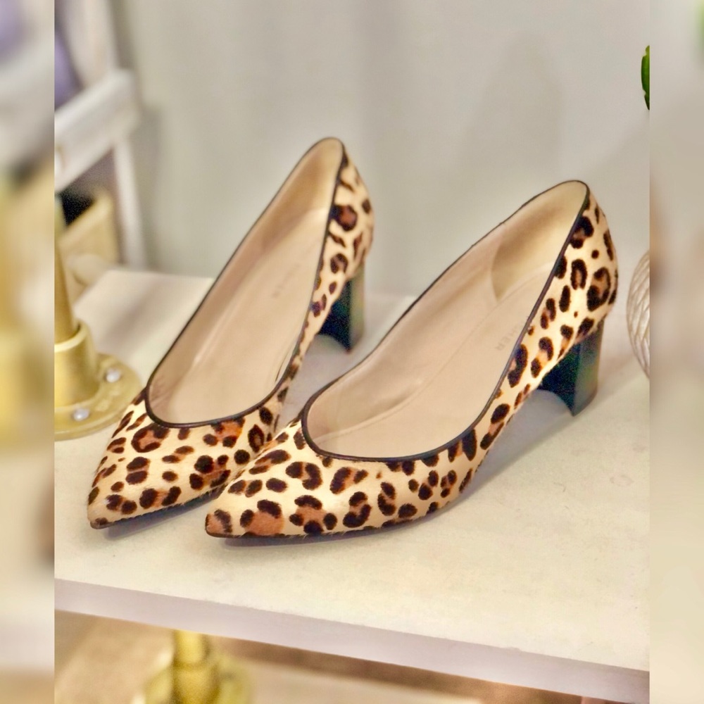 Marc Fisher leopard block heel pumps - Picture 2 of 8
